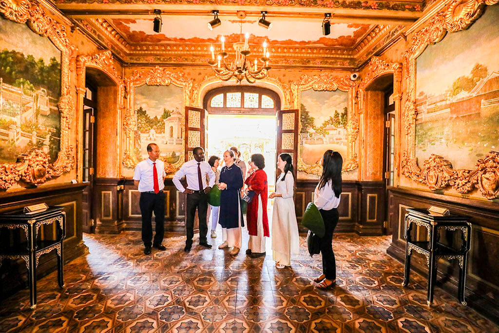 Where emperors once sat – now our classroom